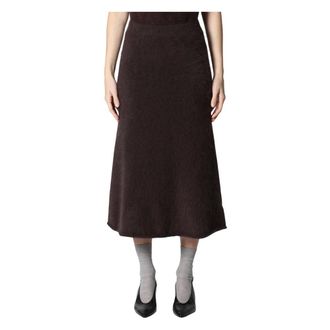 Roberto Collina Gonna Midi - - Skirts - Donna - Marrone - M