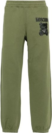 Moschino Groene Katoenen Casual Activewear Broek - Heren - Sweatpants - Groen - L - Katoen - Broeken