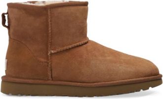 UGG Womens Suede Ankle Boots In Chestnut