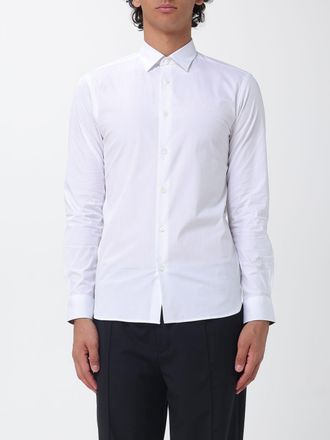 Burberry Camicia slim fit in popeline di cotone stretch con collo francese