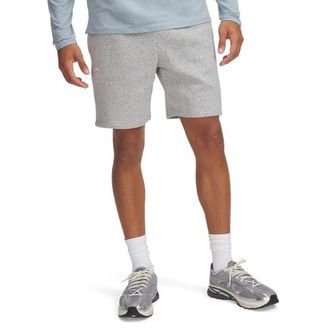 Under Armour Mens Essential Fleece Shorts - Mod Gray/White Size 3XL