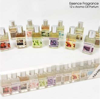Trade Shop Trade Shop - Set 12 Profumatori Ambiente Ricarica Olio Profumo 10ml Assortiti Per Bruciatore