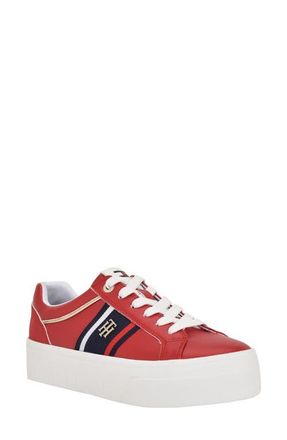 Tommy Hilfiger Badria Sneaker in Medium Red at Nordstrom, Size 6.5
