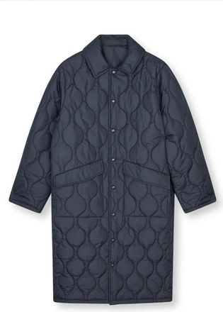 Mads Norgaard Gewatteerde Jas Parisian Night - Dames - Parka Jassen - Blauw - S - Jassen