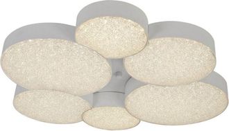 Mantra Inspired Mantra Fusion - Lunas - Plaf&oacute;n Empotrado 61cm Di&aacute;metro 54w Led 3000k, 2830lm, Control Remoto Rf Blanco