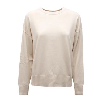 Max Mara Weekend Viscose Trui - Dames - Ronde hals truien - Wit - M - Truien & Vesten