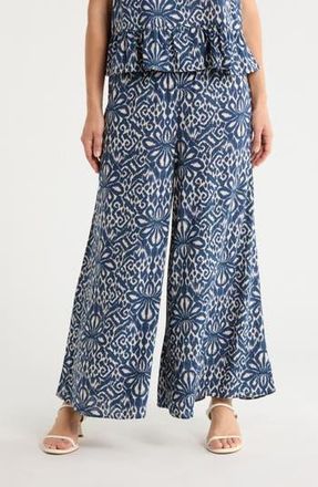 Vince Camuto Smocked Waist Wide Leg Pants in Oceanside at Nordstrom Rack, Size X-Small