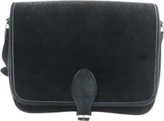 Saint Laurent Pre-owned Cross Body Bags, female, Black, Size: ONE SIZE Pre-owned Flap Shoulder Bag