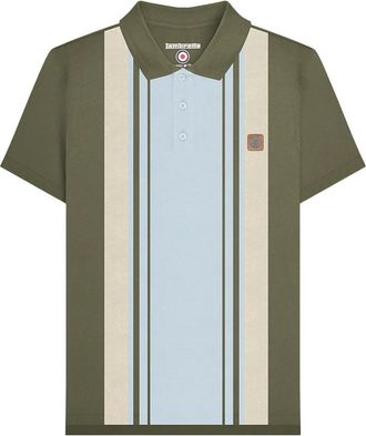 Lambretta Heren SS25 Klassiek Poloshirt (Kaki Groen)