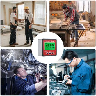 OEM Nivel De Burbuja Digital Magn&eacute;tico Con Inclin&oacute;metro Para Carpinter&iacute;a, Reparaci&oacute;n De Autom&oacute;viles Y Uso Con Interruptor De Inclinaci&oacute;n Retroiluminado -c