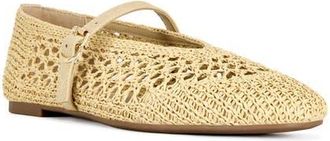 Azalea Wang Kalenna Mary Jane Flat in Beige at Nordstrom, Size 8.5