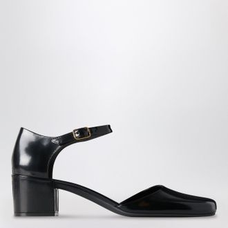 The Row Penelope black strap pumps