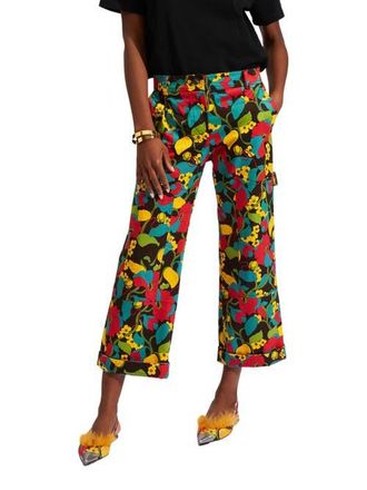 La DoubleJ Cargo Pants Vines Brown at Nordstrom, Size X-Small