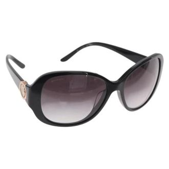 Bulgari Pre-owned Accessories, female, Black, Size: ONE SIZE Pre-owned Plastic Sunglasses