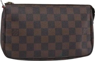 Louis Vuitton Pre-owned Clutches, female, Brown, Size: ONE SIZE Pre-owned Vintage Canvas Clutch