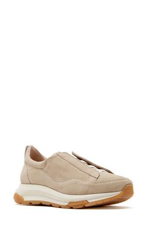 La Canadienne City Dry Waterproof Slip-On Sneaker in Champagne Suede at Nordstrom, Size 10