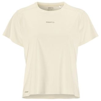 Craft Hypervent Tee Laufshirt f&uuml;r Damen | wei&szlig;/beige