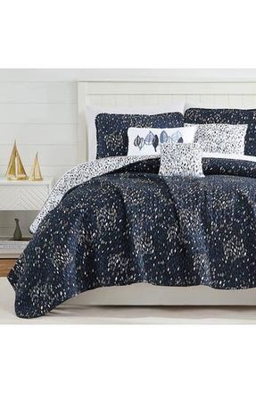 Southshore Fine Linens Botanical Leaves Quilt 6-Piece Set in Blue at Nordstrom Rack, Size Twin X-Long