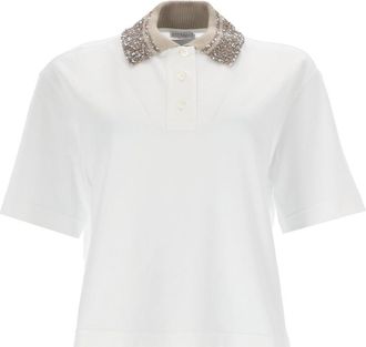Brunello Cucinelli Brunello Cucinelli Polo Shirt With Dazzling Collar