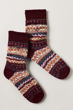 American Trench Cotton Fair Isle Socks
