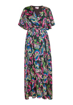 Izia Jurk Dames Zwart Veelkleurig