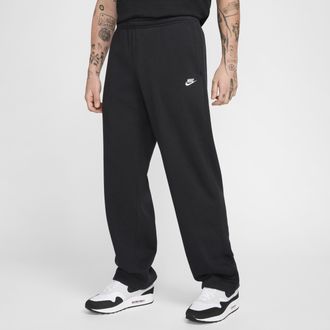 Nike Mens Club Fleece Bungee Pants in Black | FZ0809-010