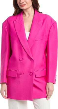 Valentino Wool & Silk-Blend Over Jacket