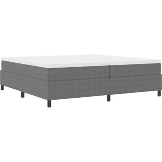 vidaXL Vidaxl - Cama Tipo Box Spring Gris Claro, Blanco 203 X 200 X 60 Cm