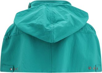 Prada Mens Nylon Cape Turchese Coat