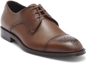 BOSS Derrek Brogue Cap Toe Derby in Medium Brown at Nordstrom Rack, Size 10.5Us / 9.5Uk