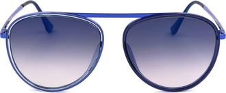 Retro Superfuture 51mm Aviator Sunglasses in Blue at Nordstrom Rack