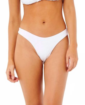 Rip Curl Dusk Textured Skimpy Bikini Bottom In White