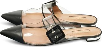Aquazzura Mules con fibbia - Nero