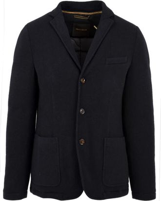 Moorer Bellotto-MRW Jacket - Heren - Blazers - Blauw - L - Wol - Jassen