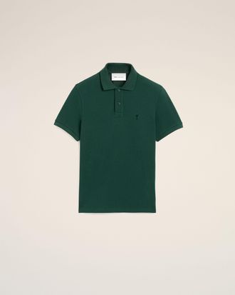Ami Green cotton polo with Ami de Coeur Green - XXXL - for Men