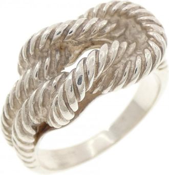 Herm&egrave;s Silver 925 Band Ring (Pre-Owned)