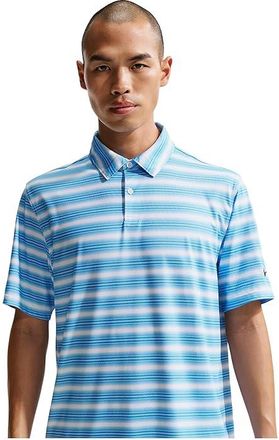 Nike Dri-FIT Good Polo Short Sleeve Stripe Mens Clothing University Blue/White/Black : 2XL, Elastane/Polyester