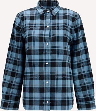 Off-white Check flannel padded Overshirt Female 38