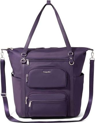 Baggallini Nolita Convertible Backpack Shoulder Womens Handbags Deep Grape Twill, Nylon