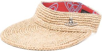 Vivienne Westwood Orb Raffia Visor
