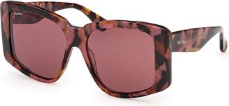 Max Mara MM0098 GLIMPSE6 55S Womens Sunglasses Tortoiseshell Size 57