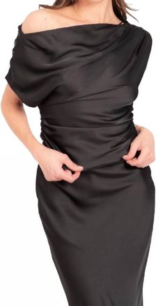 Lavender Brown Alondra Top In Black