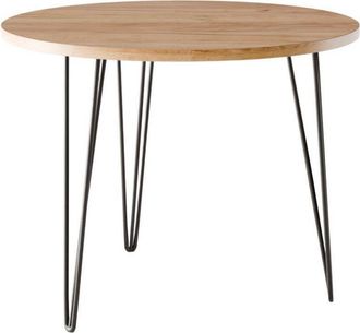 OEM Mesa Redonda Mika &Oslash;90 Cm Para Cocina, Sal&oacute;n, Comedor Roble Artesanal