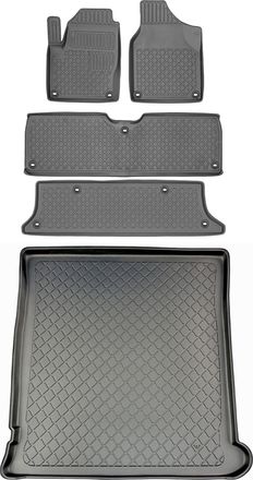 OEM Juego De Alfombrillas Para Coche Y Maletero Para Volkswagen Sharan I Van (1995-08.2010)