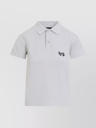 Balenciaga cotton ribbed short-sleeve polo shirt