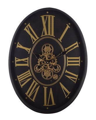 SEI Furniture Sei Crosby Oval Roman Gear Clock