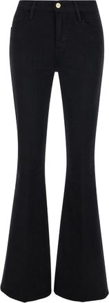 Frame Denim Black Flared Bottom Jeans