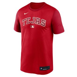 Nike Texas Rangers Authentic Collection City Connect Legend Nike Mens Dri-FIT MLB T-Shirt in Red | 03TI0GJ3TER-TPE
