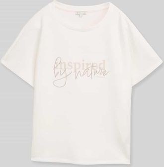 Tom Tailor Comfort Fit T-Shirt in Offwhite, Gr&ouml;&szlig;e XXXL