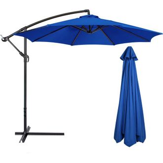 OEM Sombrilla De Exterior, Impermeable Y Resistente A Los Rayos Uv, Sombrilla De Repuesto Para Patio (sin Base), Azul, Apta Para 2,7 M, 8 Varillas